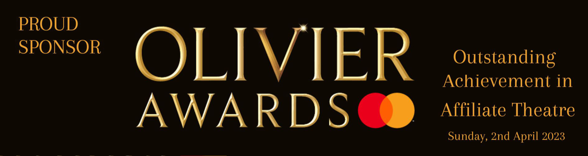 Unusual sponsors award at 2023 Oliviers