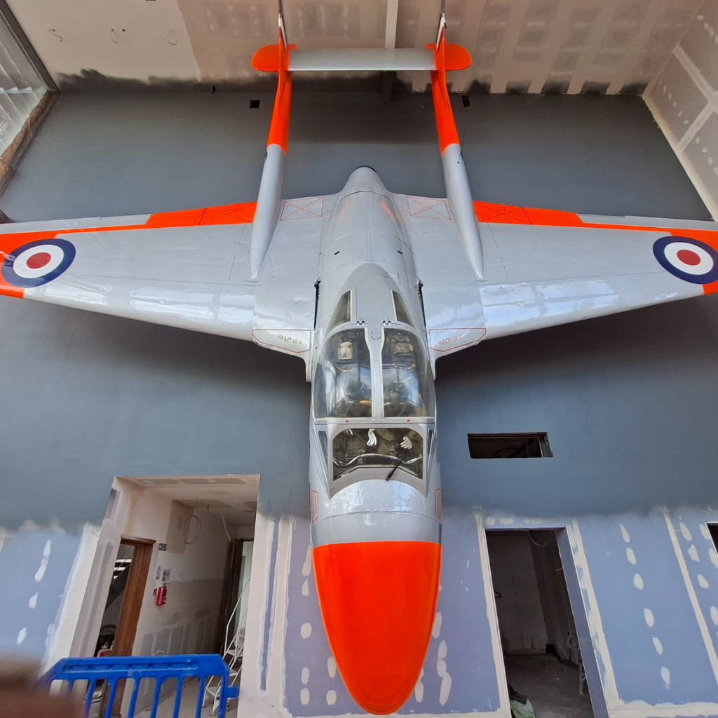 Suspended de Havilland Vampire